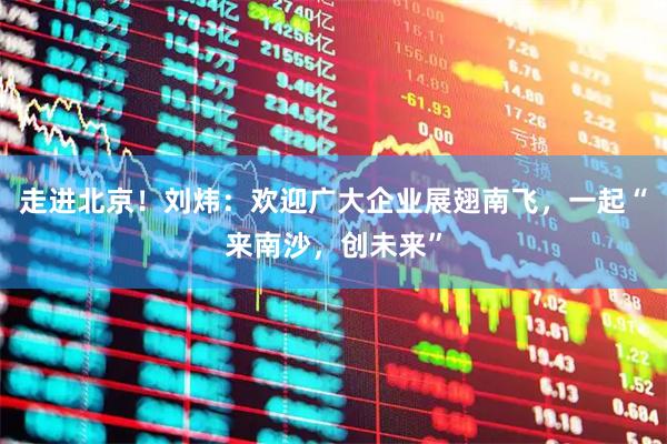 走进北京！刘炜：欢迎广大企业展翅南飞，一起“来南沙，创未来”